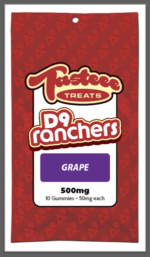 500mg Tasteee Treats D9 Ranchers