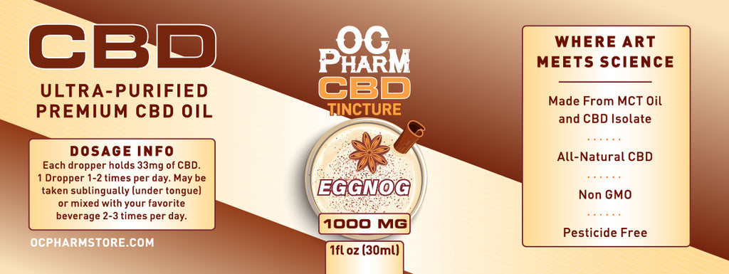 Eggnog CBD Tincture - Limited Edition